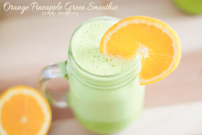 Orange Pineapple Green Smoothie Recipe