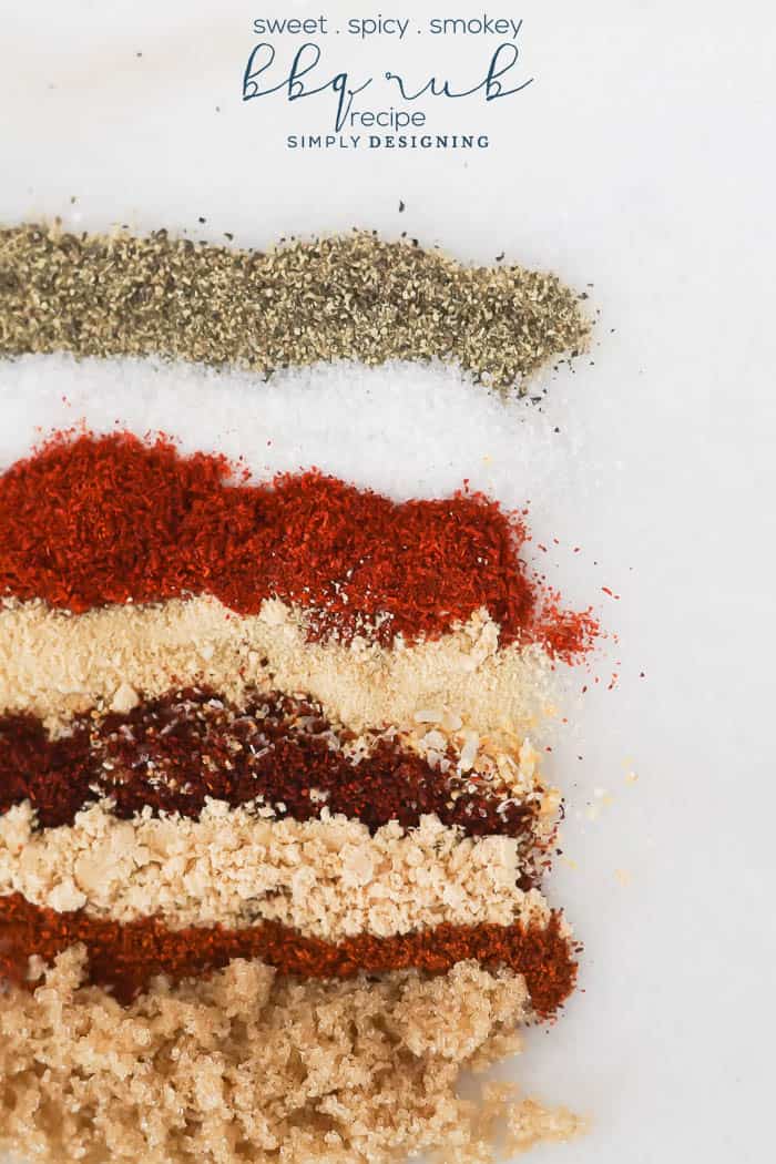 The BEST Sweet Spicy and Smokey BBQ Rub Recipe to get that yummy BBQ flavor on any meat The BEST Sweet, Spicy and Smokey BBQ Rub Recipe 1 BBQ Rub Recipe